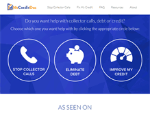 Tablet Screenshot of mycreditdoc.com